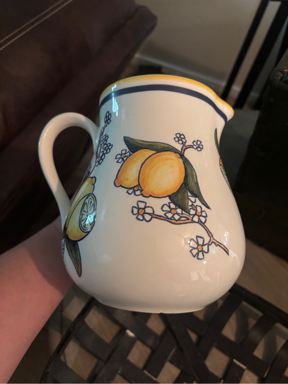 FRONTGATE Italian Soirée Collection Lemon Pitcher